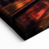 Shanghai Framed Art - Futuristic Neon Cityscape China Scenery Print