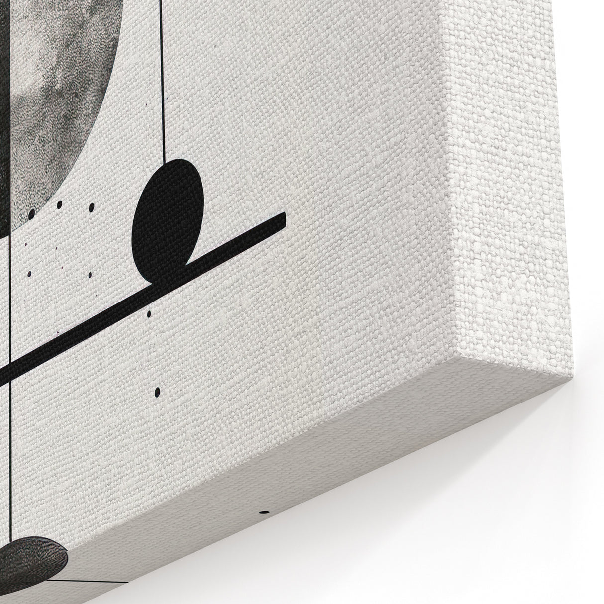 Modern Minimalist Wall Art - Geometric Black and White Abstract Art Print