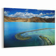 Scenic Tibet Prints - Serene Tibetan Lake Landscape Acrylic and Canvas Art