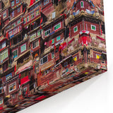 Tibetan Scenery Art - Vibrant Tibetan Village Canvas and Framed Prints