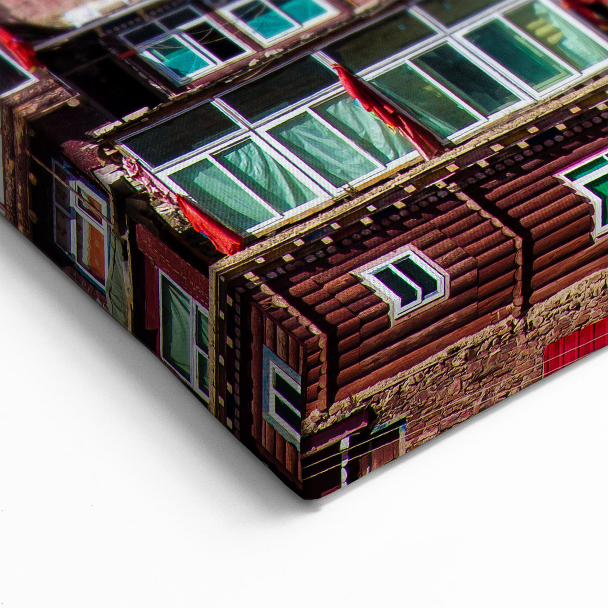 Tibetan Scenery Art - Vibrant Tibetan Village Canvas and Framed Prints