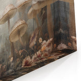 Calm Forest Mushroom Wall Art - Botanical Nature Canvas Print