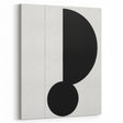 Minimalist Geometric Wall Art - Bold Black and White Abstract Design