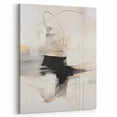Modern Minimalist Wall Art - Abstract Black and White Line Design