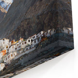 Scenic Tibet Wall Art - Majestic Monastery in Mountain Landscape