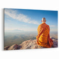 Tibet Wall Art - Meditative Monk Overlooking Landscape