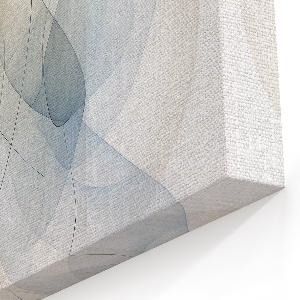 Minimalist Abstract Wall Art - Soft Flowing Lines in Neutral Tones