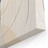 Minimalist Abstract Wall Art - Soft Curved Lines in Neutral Hues