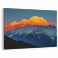 Scenic Tibet Sunset Art - Radiant Peaks in Golden Light