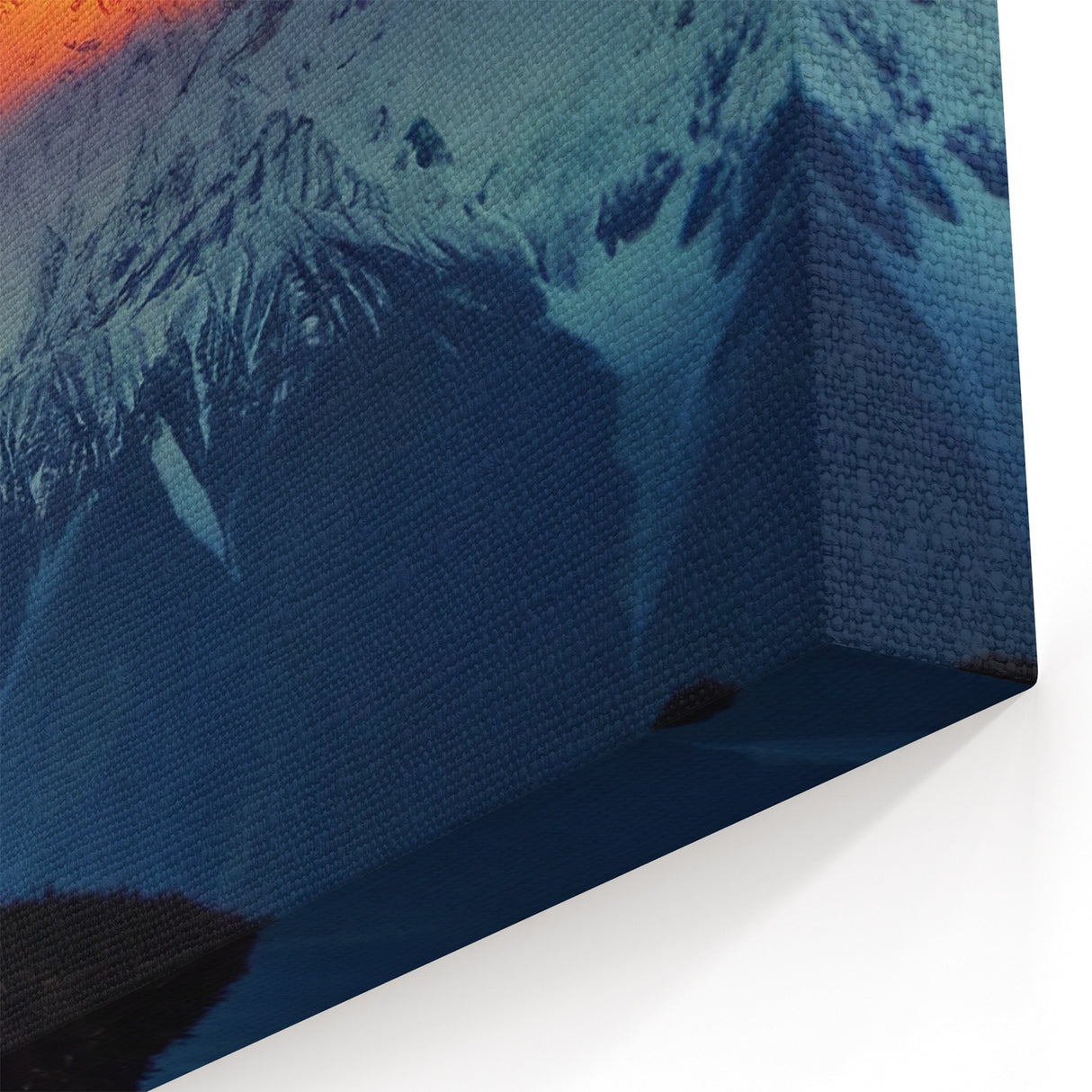 Scenic Tibet Sunset Art - Radiant Peaks in Golden Light