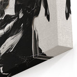 Bold Minimalist Portrait Wall Art - Black and White Abstract Expression