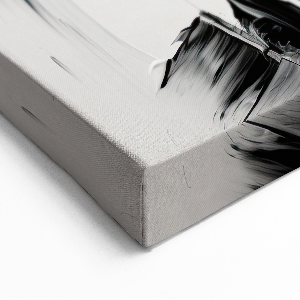 Bold Minimalist Portrait Wall Art - Black and White Abstract Expression