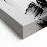 Bold Minimalist Portrait Wall Art - Black and White Abstract Expression