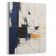 Bold Abstract Geometric Wall Art - Navy, Black, and Gold Modern Design