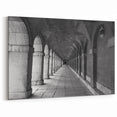 Madrid Architecture Black and White Art - Elegant Archways Canvas Prints