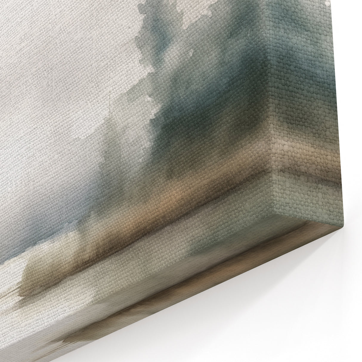 Minimalist Watercolor Landscape Wall Art - Tranquil Nature Scene