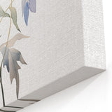 Minimalist Floral Wall Art - Soft Watercolor Flowers in Pale Blue Tones