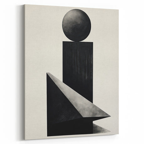 Minimalist Wall Art – Modern Black Geometric Shapes for Simple Home Decor