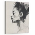 Minimalist Wall Art – Modern Abstract Portrait in Clean Line Design