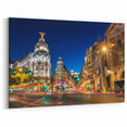 Vibrant Madrid Street Scene Art - Madrid Wall Art Canvas Print
