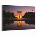 Temple of Debod at Sunset - Scenic Madrid Wall Art Canvas Print