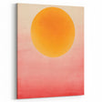 Minimalist Wall Art – Bold Sunset Circle in Pink and Orange Tones for Decor