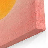 Minimalist Wall Art – Bold Sunset Circle in Pink and Orange Tones for Decor