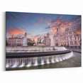 Madrid Fountain at Sunset - Stunning Madrid Wall Art Canvas Print