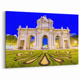 Puerta de Alcalá at Night - Elegant Madrid Wall Art Canvas Print