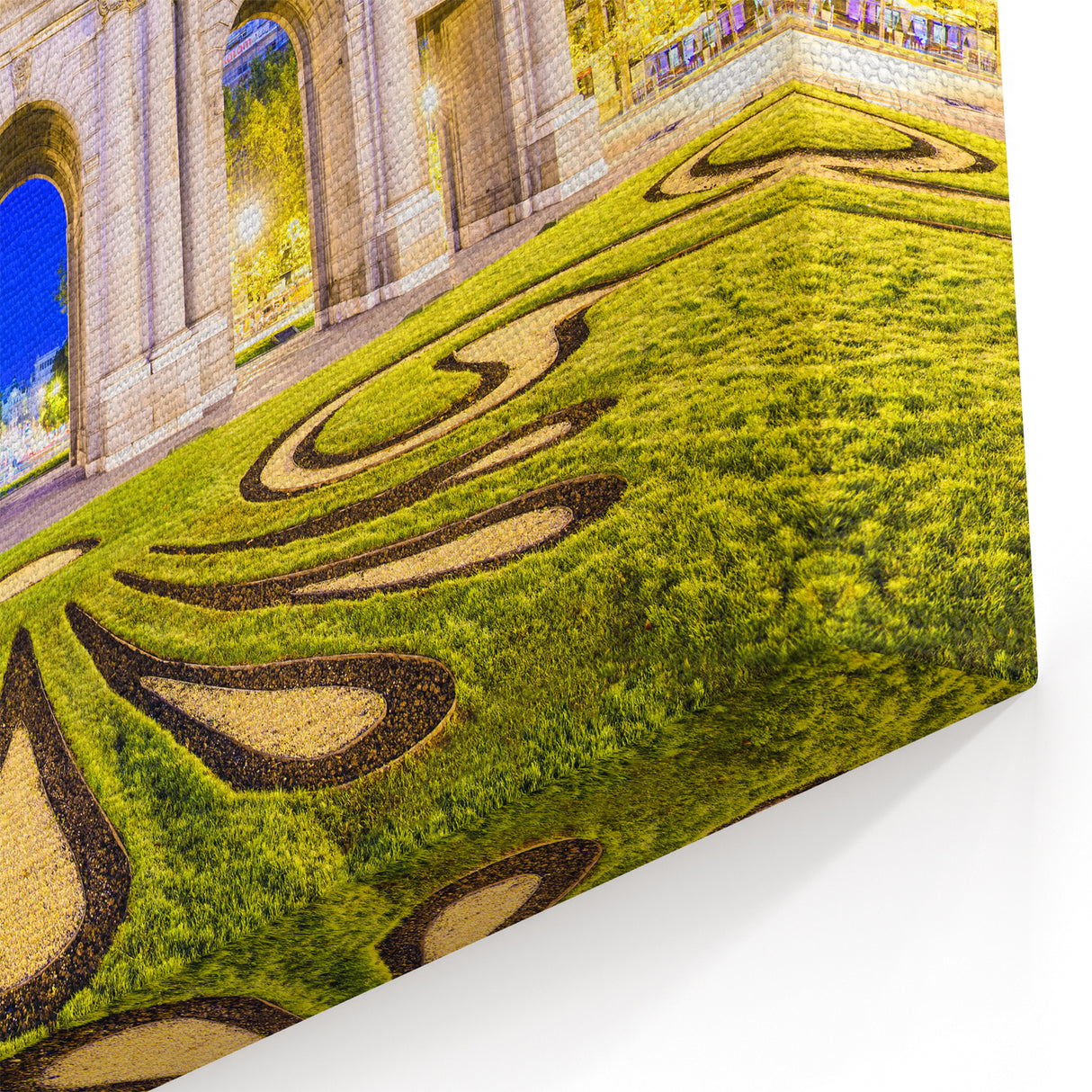 Puerta de Alcalá at Night - Elegant Madrid Wall Art Canvas Print