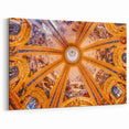 Exquisite Madrid Ceiling Fresco - Unique Madrid Wall Art Canvas Print