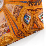 Exquisite Madrid Ceiling Fresco - Unique Madrid Wall Art Canvas Print