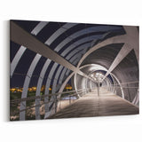 Modern Madrid Bridge Architecture - Sleek Madrid Wall Art Canvas Print
