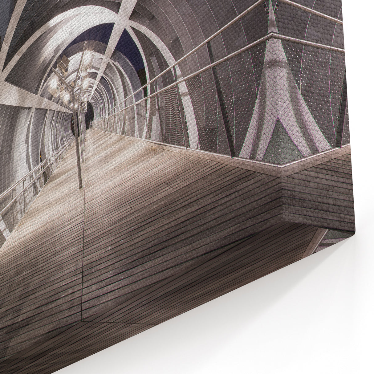 Modern Madrid Bridge Architecture - Sleek Madrid Wall Art Canvas Print