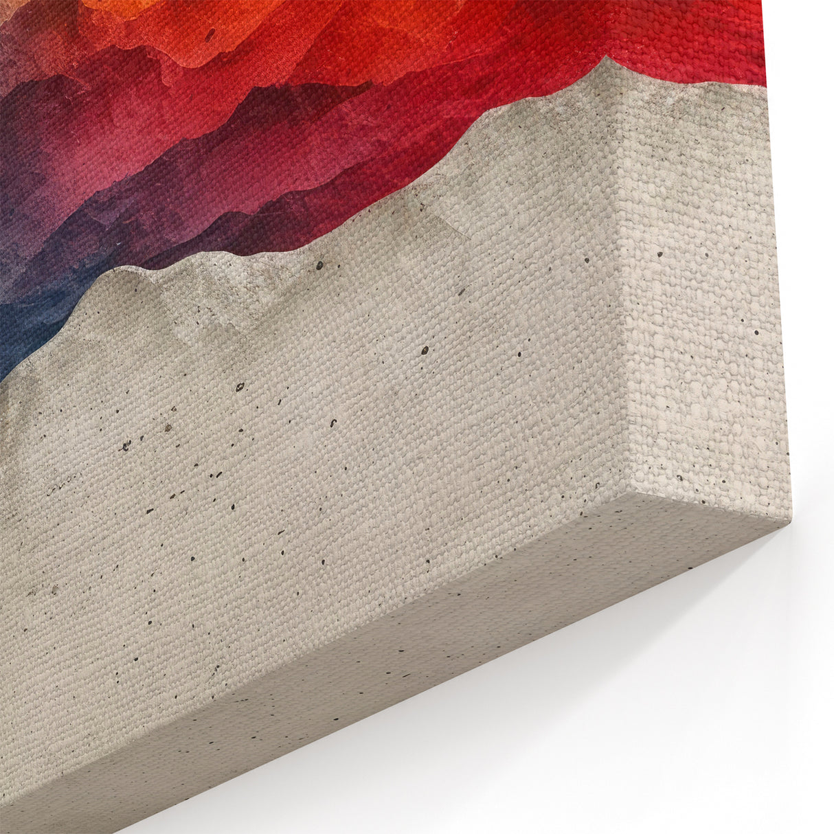 Glam Wall Art – Vibrant Abstract Mountain Landscape with Bold Colors