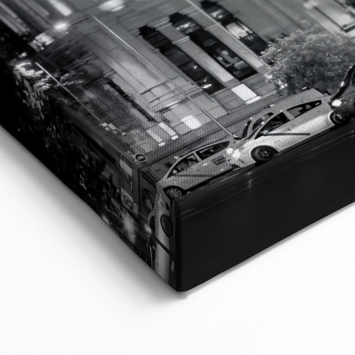 Madrid Architecture Art - Palacio de Cibeles at Night in Black and White