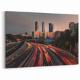 Madrid Night Cityscape Wall Art - Modern Madrid Canvas Prints