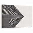 Brutalist Wall Art | Modern Geometric Industrial Design Canvas Print