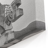Brutalist Wall Art | Modern Industrial Concrete Geometric Sculpture Print