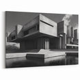 Brutalist Wall Art | Industrial Concrete Architecture Geometric Print