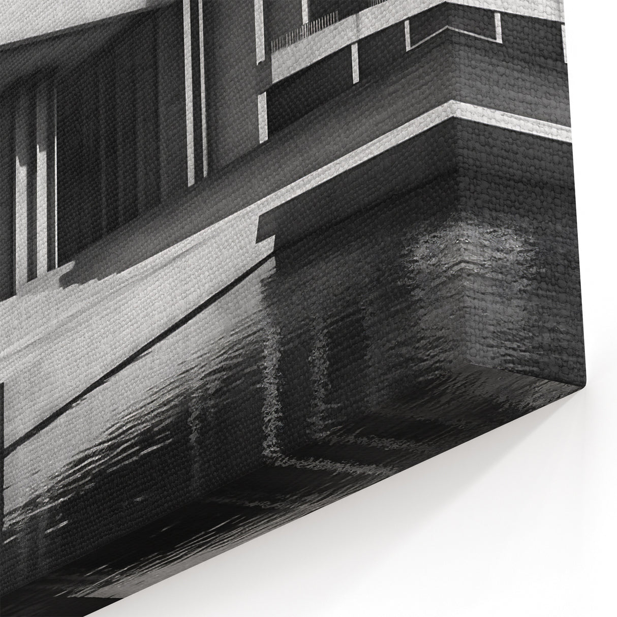 Brutalist Wall Art | Industrial Concrete Architecture Geometric Print