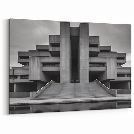 Brutalist Wall Art | Monumental Industrial Concrete Architecture Print