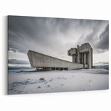 Brutalist Wall Art | Industrial Concrete Landscape Architecture Print