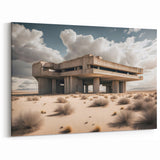 Brutalist Wall Art | Modern Desert Industrial Concrete Architecture Print