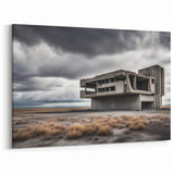 Brutalist Wall Art | Stark Industrial Concrete Architecture Desert Print