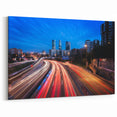 Madrid Night Lights Wall Art - Modern Cityscape Canvas Prints