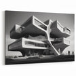 Brutalist Wall Art | Futuristic Concrete Architecture Geometric Print