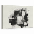 Brutalist Wall Art | Abstract Geometric Black and White Industrial Print