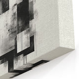 Brutalist Wall Art | Abstract Geometric Black and White Industrial Print