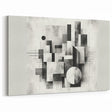 Brutalist Wall Art | Abstract Geometric Black and White Modern Art Print